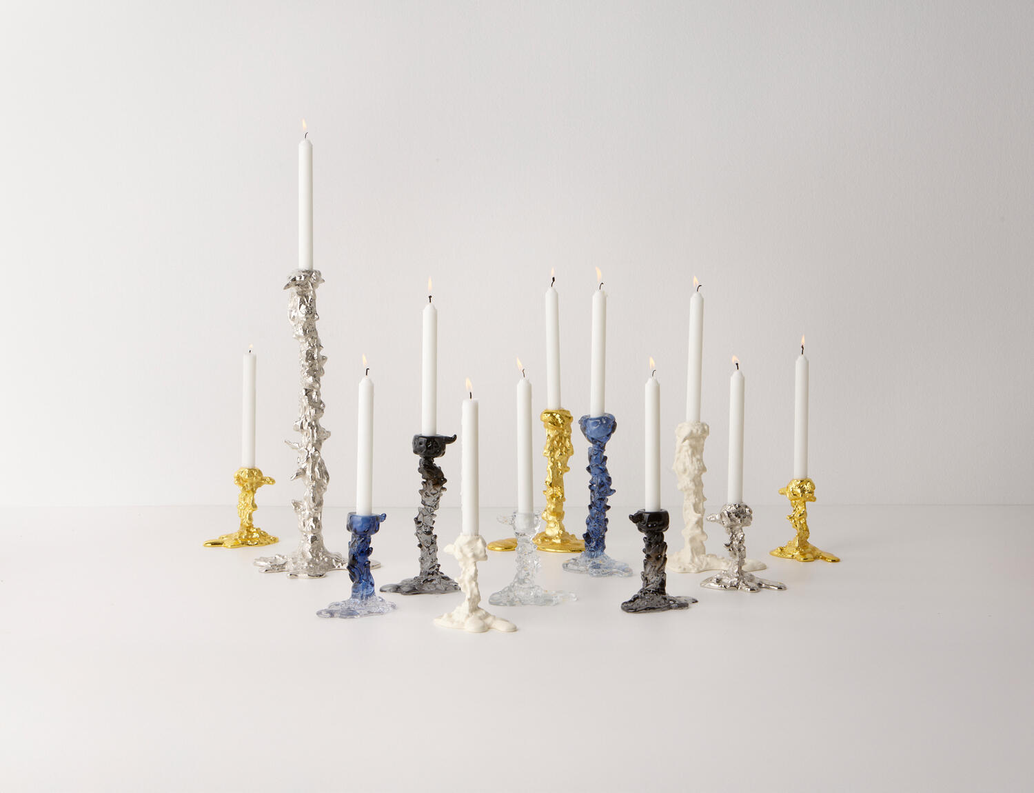 Drip lysestage, L - glas